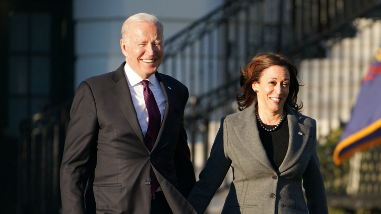 Joe Biden + Kamala Harris