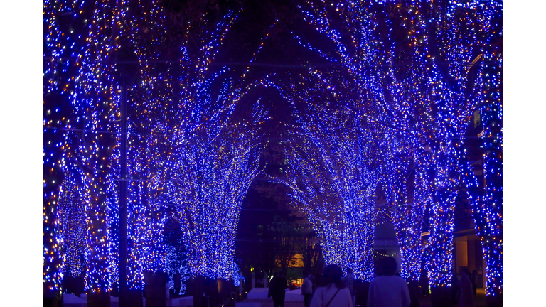 Winter illuminations in Yokohama Minato Mirai