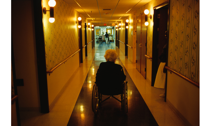 Elderly Woman in Assisted Care Home