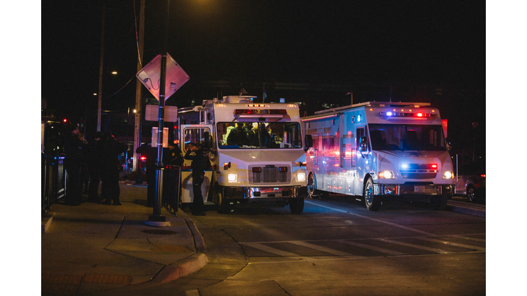 Car Drives Through Holiday Parade In Waukesha, Wisconsin