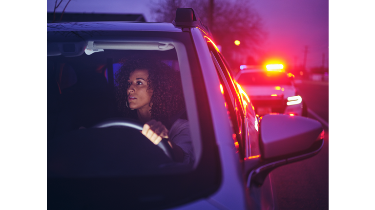 Nightime Police Traffic Stop