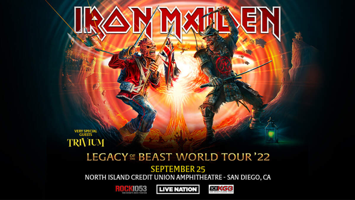 Iron Maiden Legacy of the Beast Tour 2022 San Diego Concerts ROCK 105.3