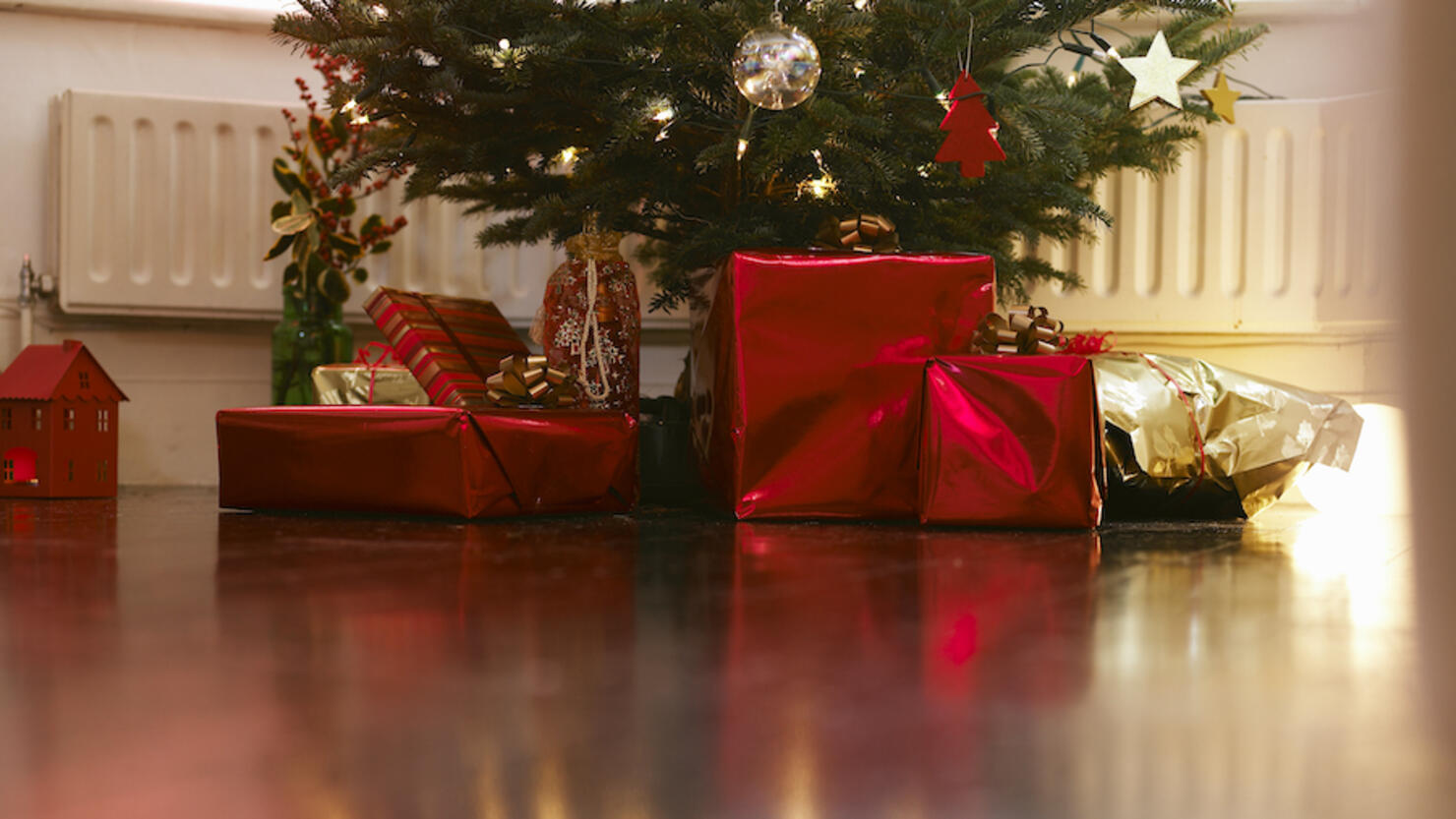 Christmas Presents under christmas tree