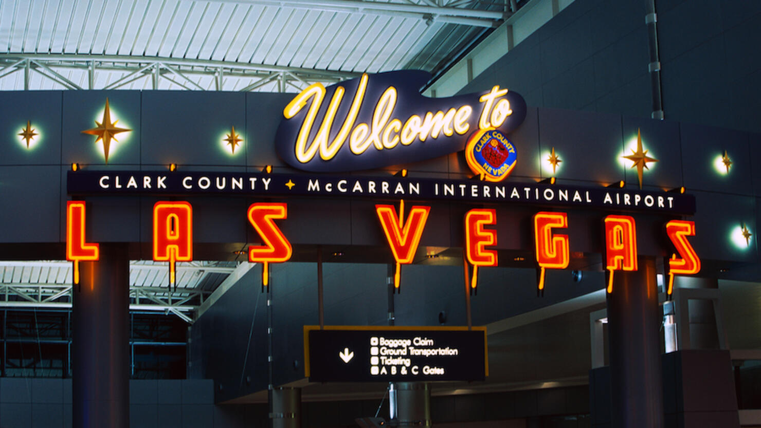 Welcome Sign at McCarran International Airport