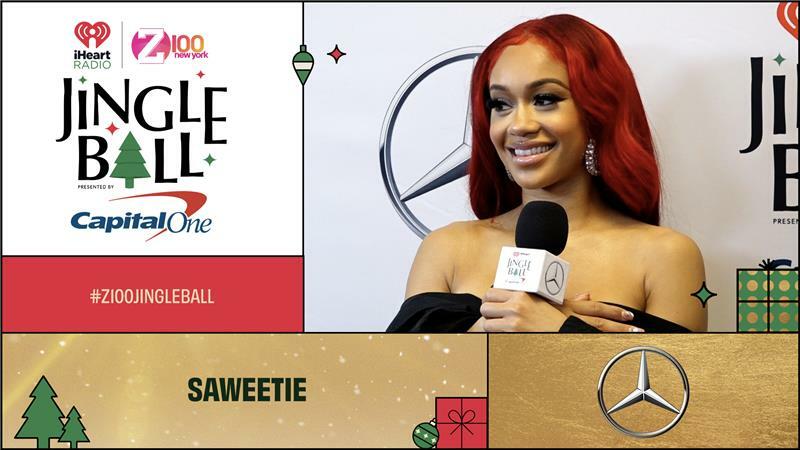 Sexy Saweetie Looks Hot On Stage At IHeartRadio Q102â€™s Jingle Ball