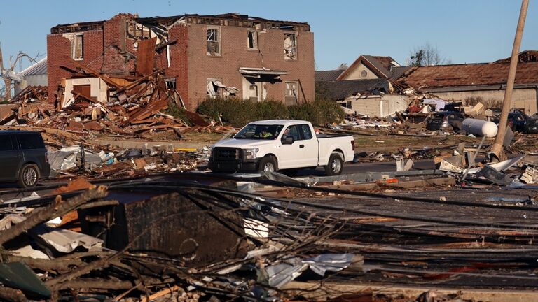 Swath Of Tornadoes Tear Through Midwest