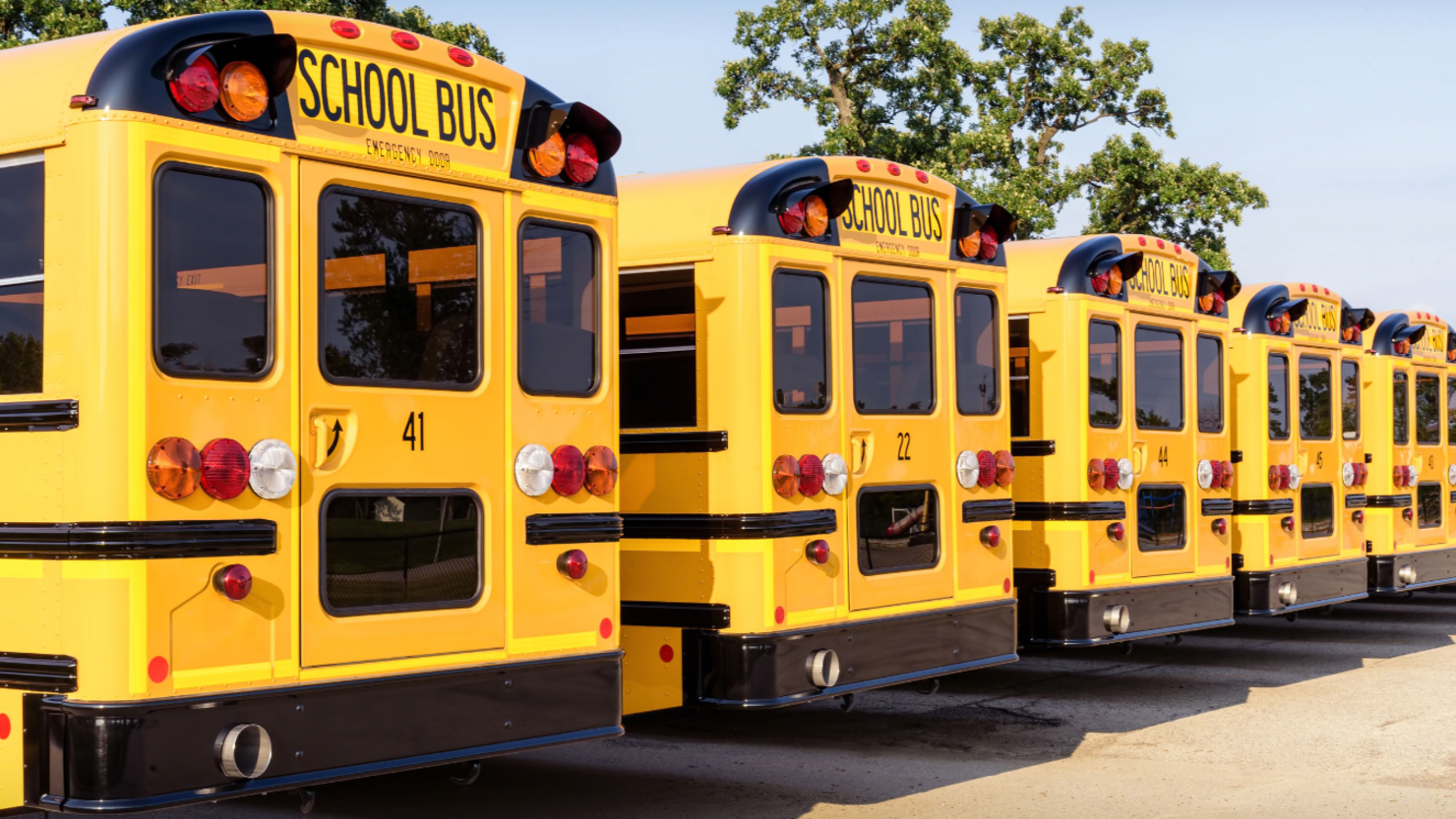 65 School Buses With Donations Travel Across Kentucky For Tornado