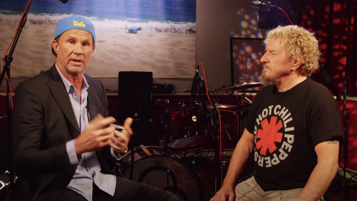 Chad Smith with his motorbike