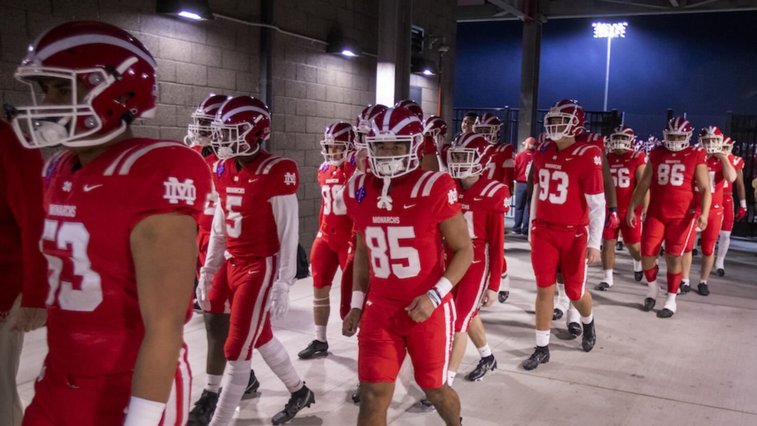 Mater Dei-San Mateo Serra football game