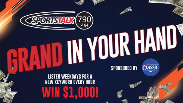 Listen for 12 chances every weekday to win $1,000