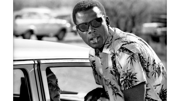 Sidney Poitier On The Set