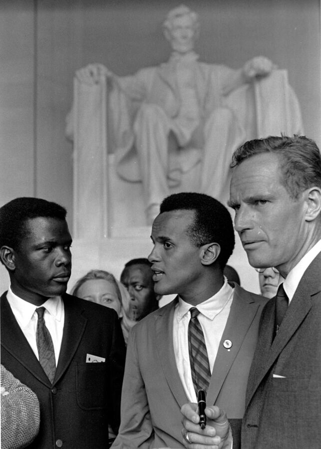 At The Lincoln Memorial During March On Washington