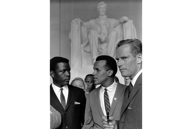 At The Lincoln Memorial During March On Washington