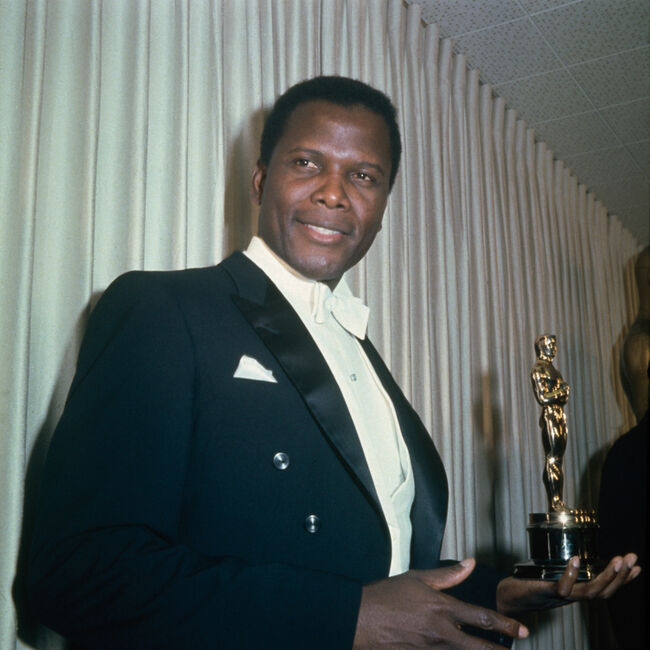 Poitier With Oscar