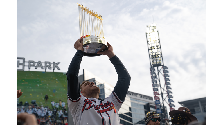 Braves World Series Champions- Blooper Trophy - Atlanta Braves Baseball -  Tapestry