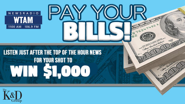 Win $1,000 and Pay Your Bills! Listen for the keyword after the top of the hour news sponsored by K&D Apartments in Downtown Cleveland