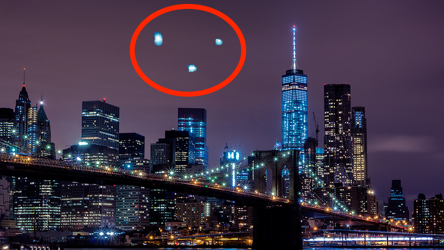 UFO Filmed Over New York City As Strange Lights Fill The Sky | iHeart