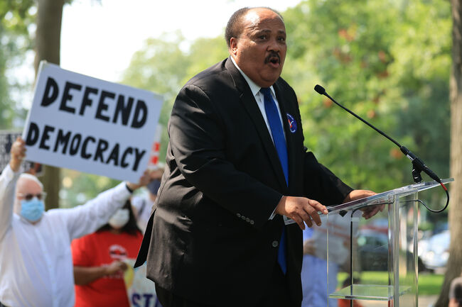 Voting Rights Activists Rally At US Capitol Building Urging Senate To Pass For The People Act