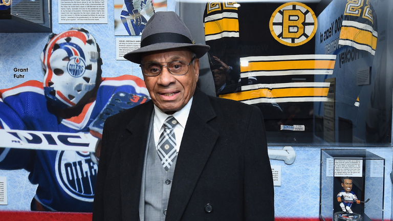 NHL Legend Willie O'Ree Reacts To Bruins Retiring His Number 