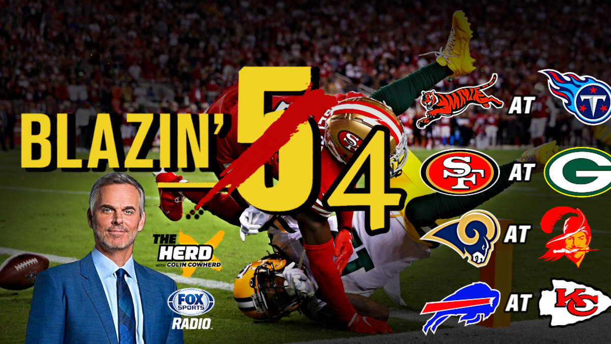 Blazing Five: Colin Cowherd Gives His 5 Best NFL Bets For Wild Card Weekend