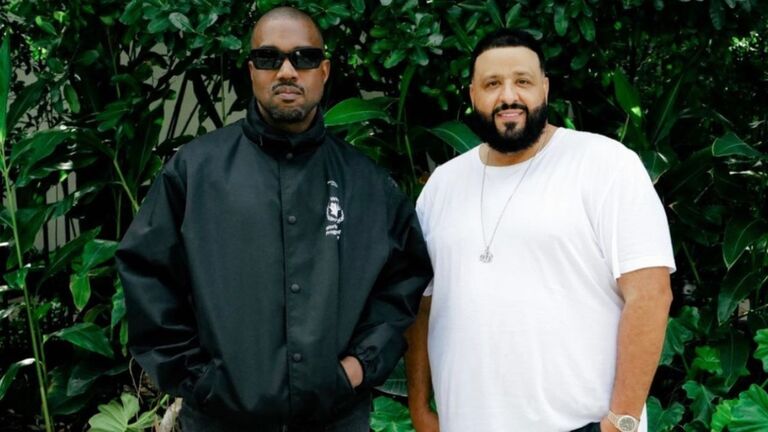 DJ Khaled Gifts Kanye West Ultra Rare Pair Of Jordans During