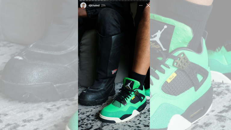 DJ Khaled Gifts Kanye West Ultra Rare Pair Of Jordans During
