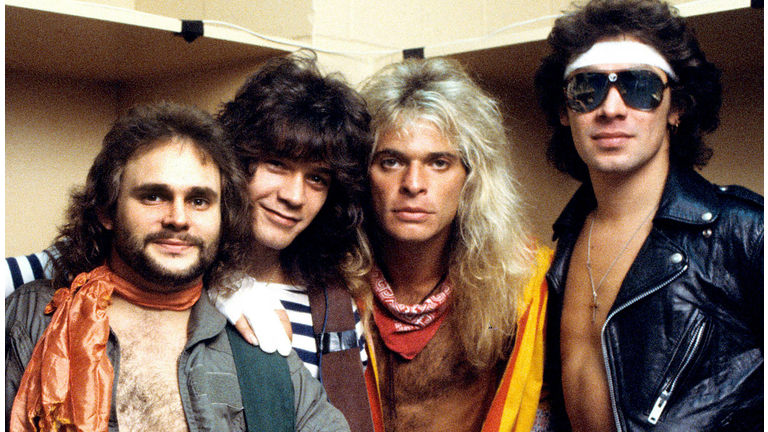 Photo of VAN HALEN and Michael ANTHONY and Eddie VAN HALEN and David Lee ROTH and Alex VAN HALEN