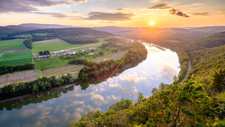 Summer Sunset on the Susquehanna River