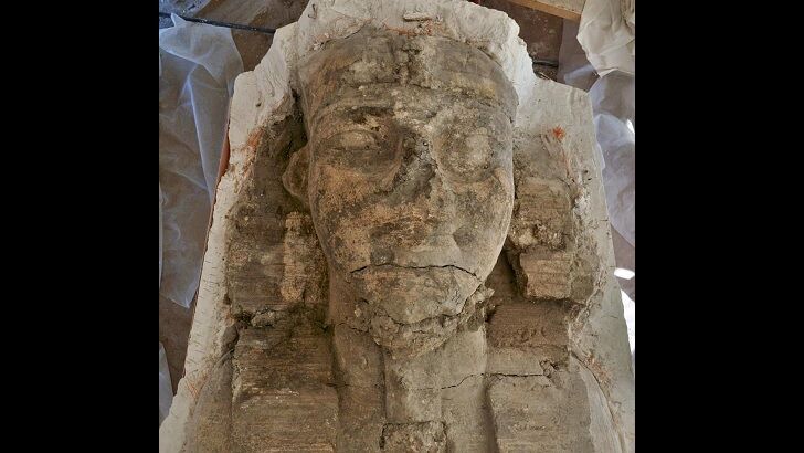 Pair of Massive Sphinxes Found During Restoration of Ancient Egyptian Temple