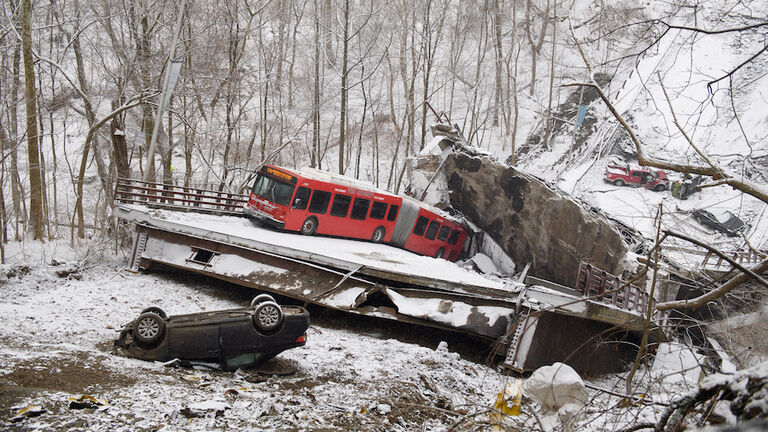 Bridge Collapses In Pittsburgh