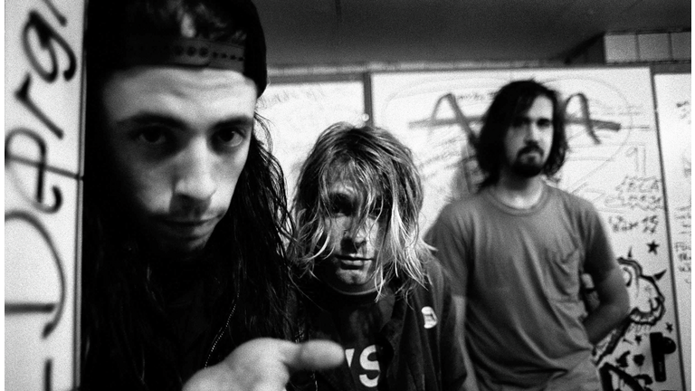 Nirvana Posed In Frankfurt 1991