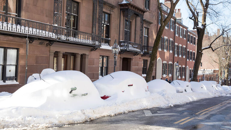 Boston Area Hit With Major Blizzard