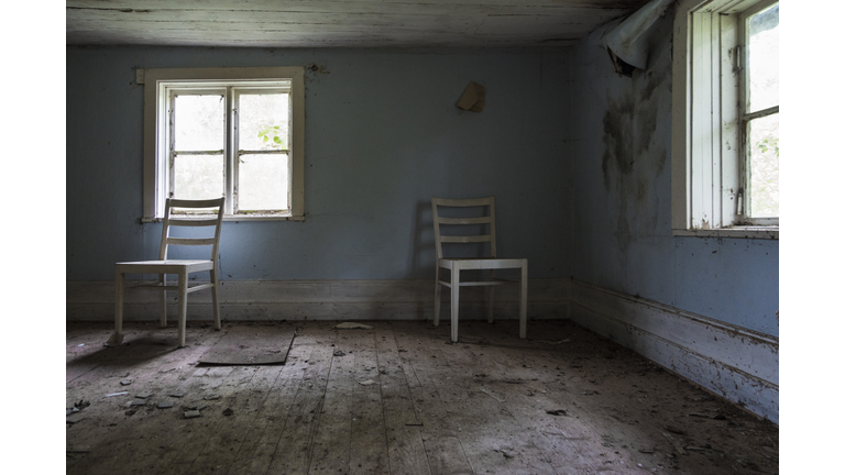 Abandoned house interior