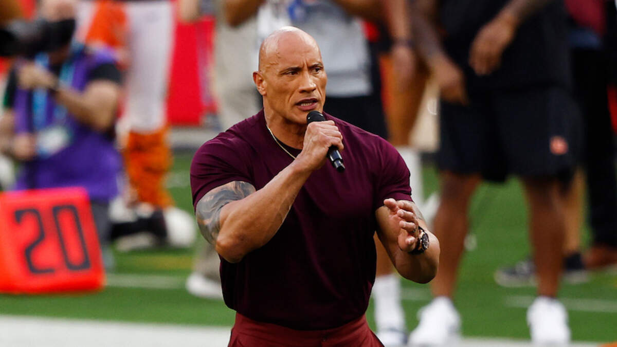 Dwayne Johnson Channels The Rock For Super Bowl Intro And Twitter