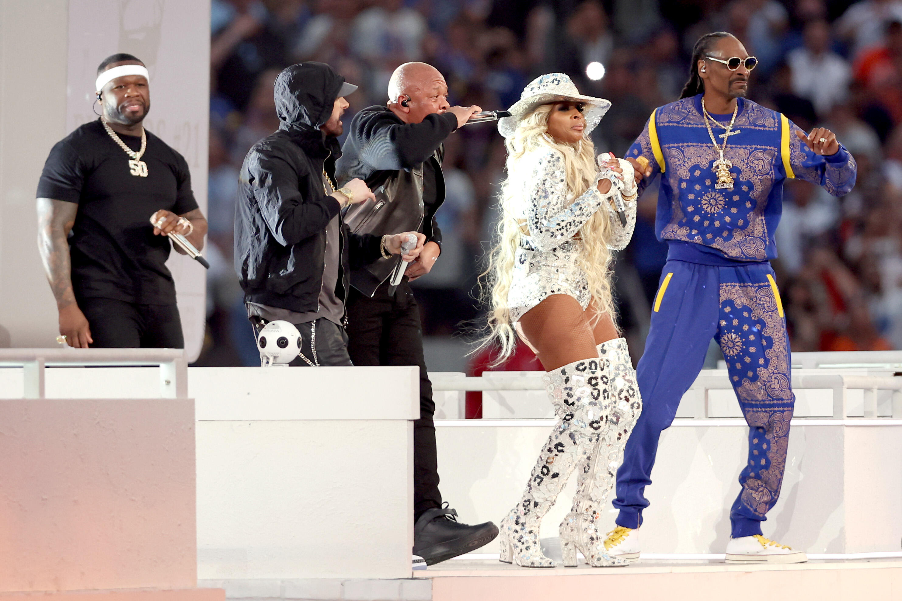 Super Bowl Halftime Show: Dr. Dre, Eminem Lead One of the Best