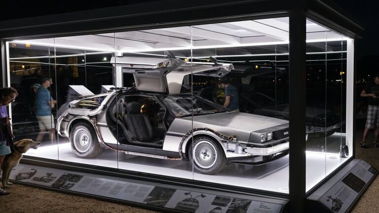 Famous Delorean From "Back To The Future" Movie On Display In Washington, D.C.