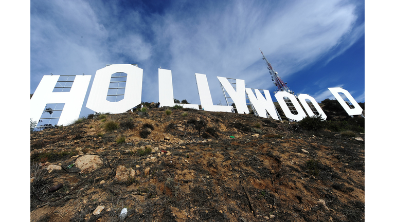 US-ENTERTAINMENT-HOLLYWOOD SIGN-MAKEOVER