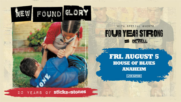 New Found Glory at HOB Anaheim (8/5)
