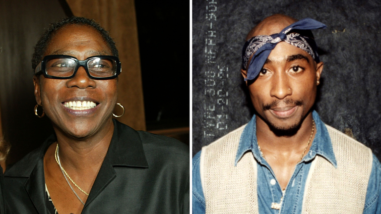 Afeni Shakur and Tupac Shakur 