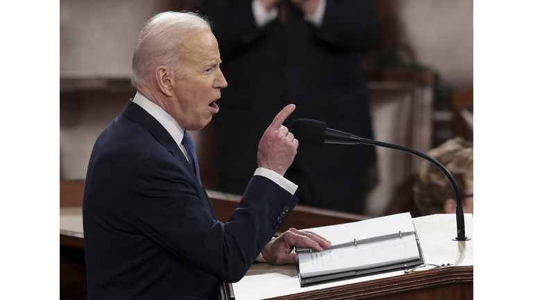 President Biden Delivers His First State Of The Union Address To Joint Session Of  Congress