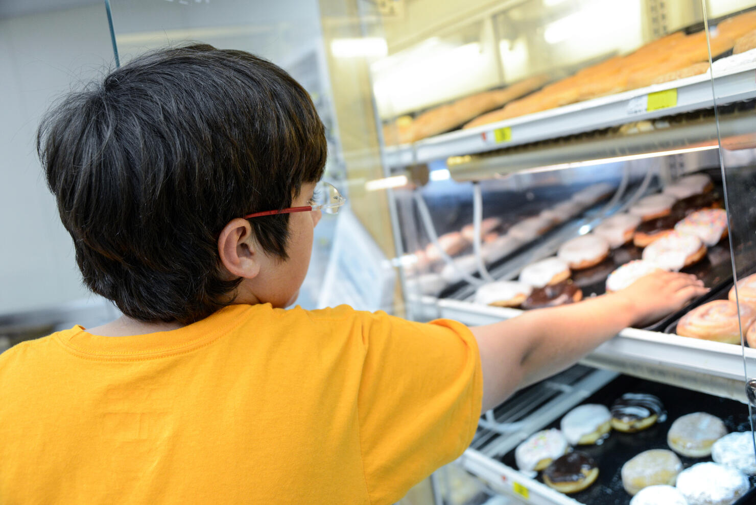 Buying donuts