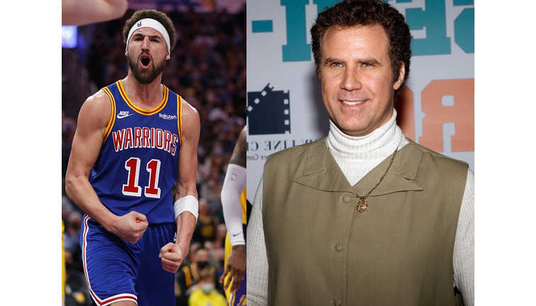 Will Ferrell SURPRISES Klay Thompson As With Famous Jackie Moon Outfit