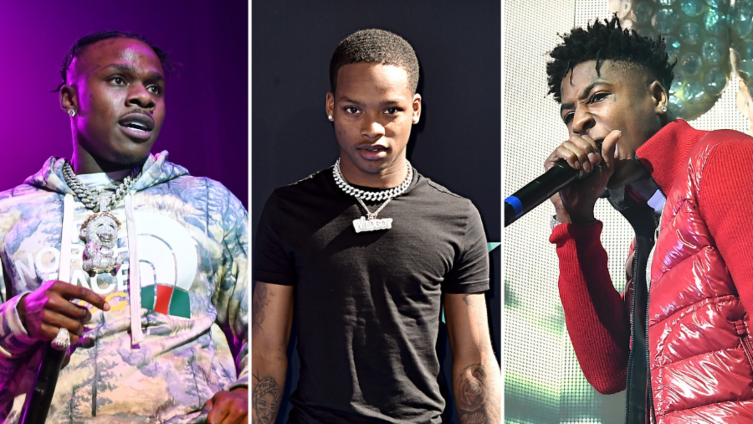 DaBaby, Calboy, and YoungBoy Never Broke Again