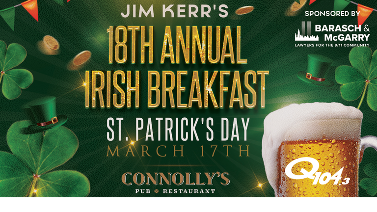 JIM KERR'S 18TH ANNUAL IRISH BREAKFAST 