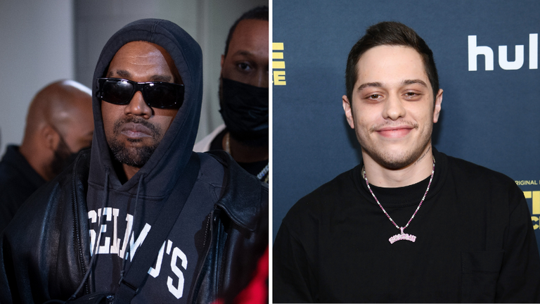 Kanye West and Pete Davidson