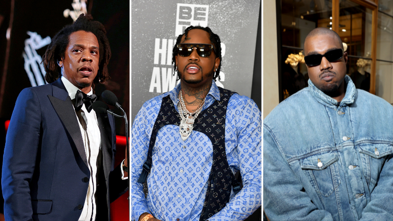 JAY-Z, Fivio Foreign, and Kanye West