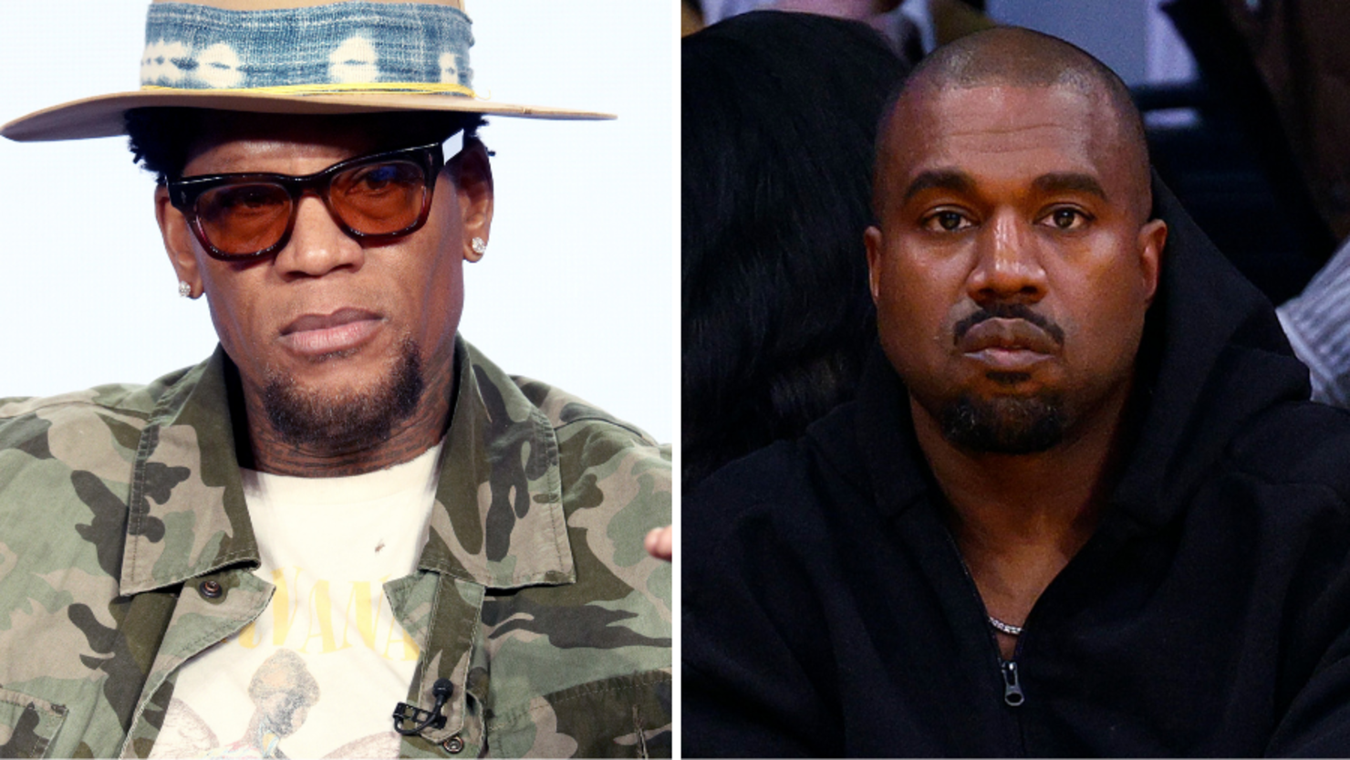 D.L. Hughley and Kanye West