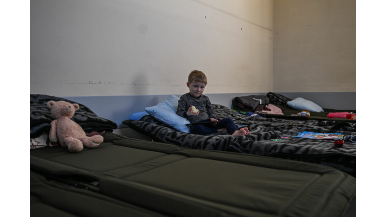 Ukrainians Fleeing War Arrive In Krakow