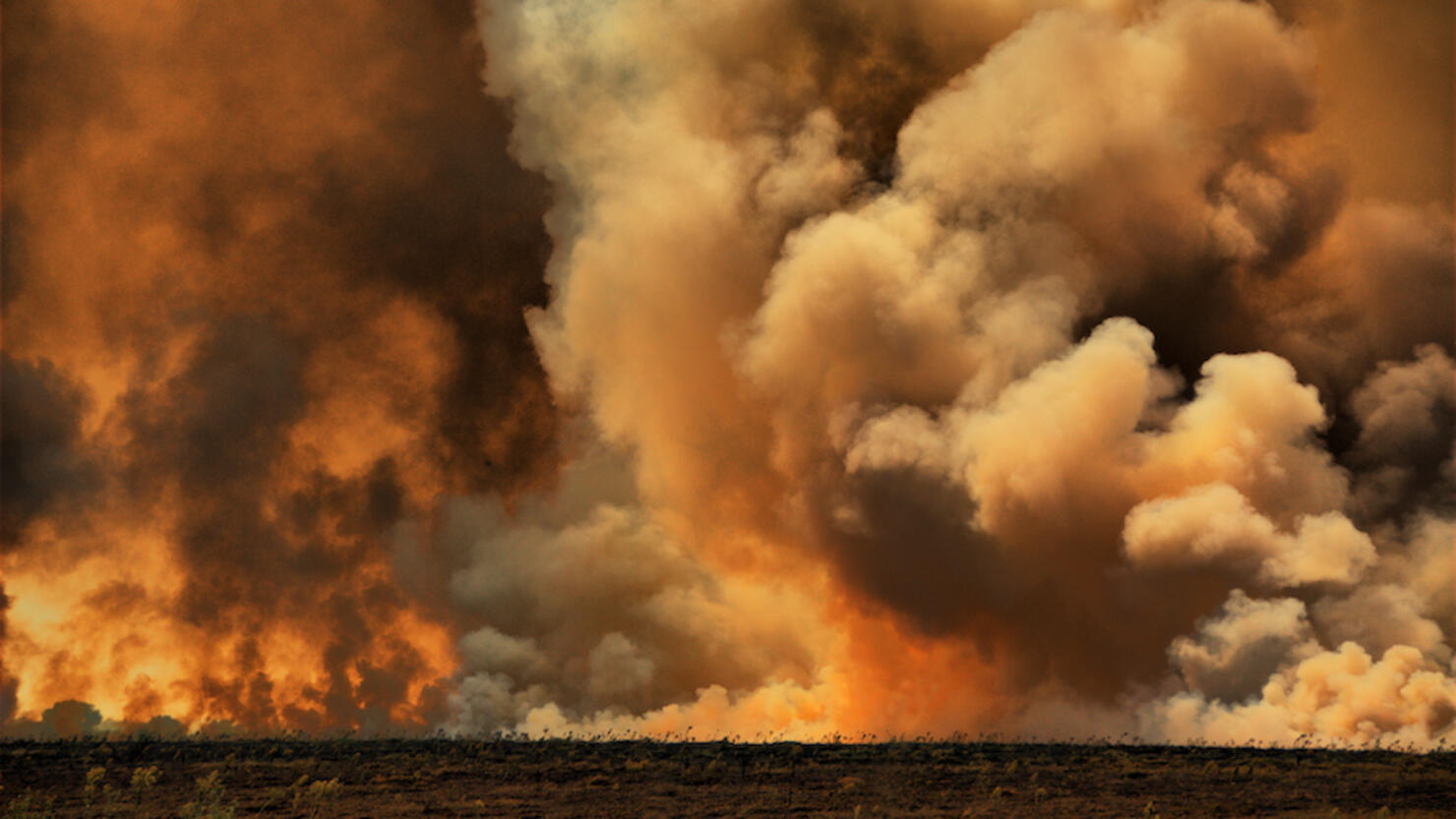 Prairie fire burns 