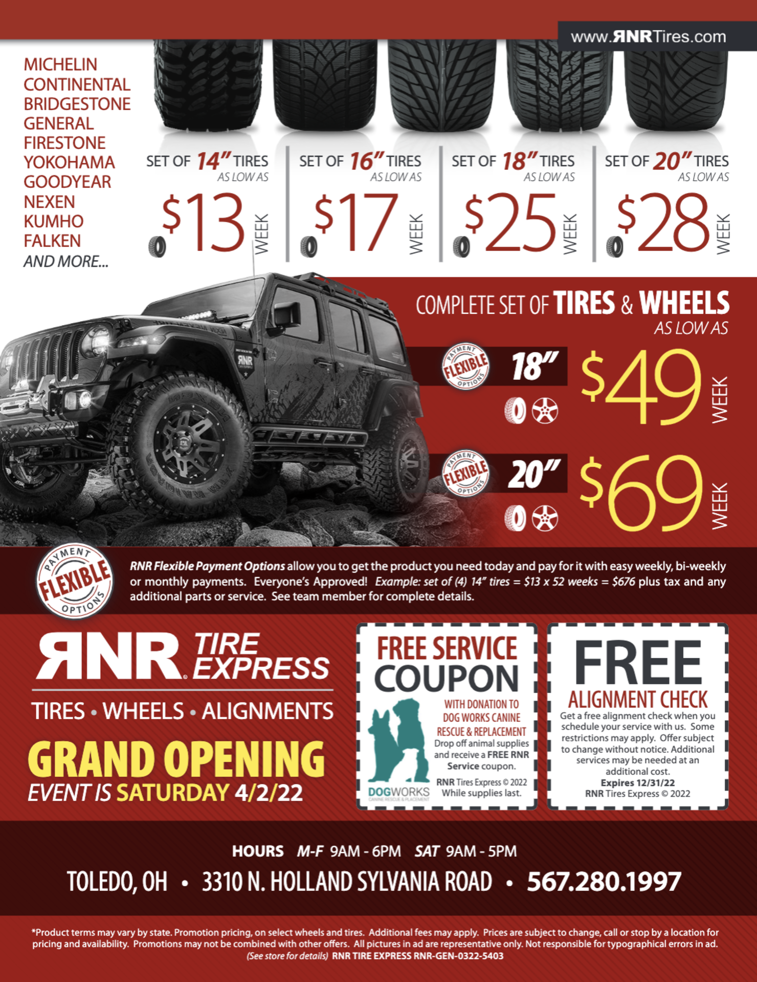 Summer Savings - RNR Tire Express